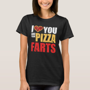 Pizza Gezegden Ik hou van je en Deine Pizza [Duits T-shirt