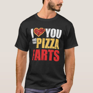 Pizza Gezegden Ik hou van je en Deine Pizza [Duits T-shirt
