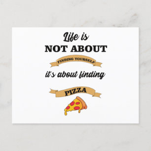 Pizza Gezegden Lover Foodie Briefkaart