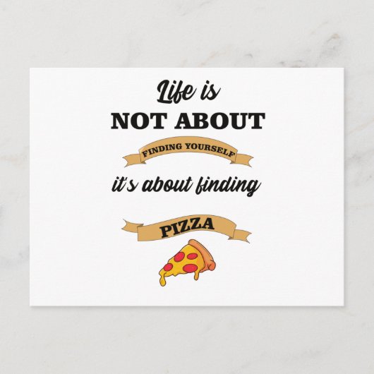 Pizza Gezegden Lover Foodie Briefkaart (Voorkant)