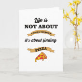 Pizza Gezegden Lover Foodie Kaart (Gele Bloem)