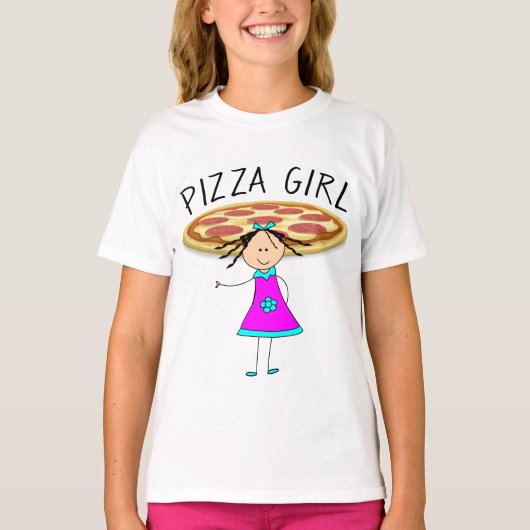 PIZZA GIRL T-shirts (Voorkant)