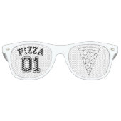 Pizza Glasses Retro Zonnebril (Voorkant)