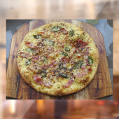 Pizza Gourmet Pizza Bianca Prosciutto Speck Italië Raamsticker (Vel 2)