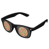 PIZZA GRAPPIGE FEESTZONNEBRIL RETRO ZONNEBRIL (Gekanteld)