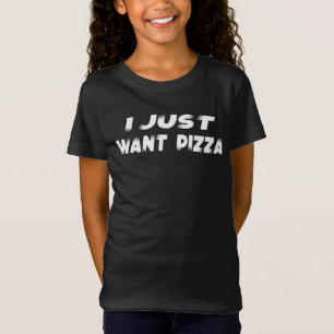 Pizza grappigT-Shirt ik wil alleen maar Pizza Food T-shirt