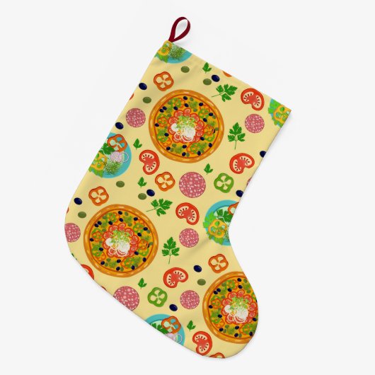 Pizza Grote Kerstsok (Voorkant (Hangend))