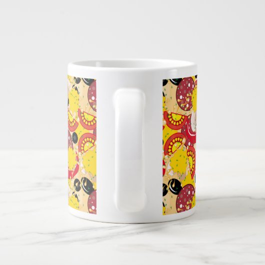 Pizza Grote Koffiekop (Achterkant)