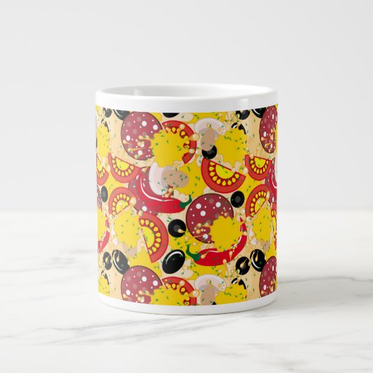 Pizza Grote Koffiekop (Voorkant)