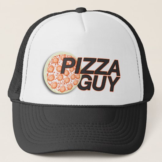 Pizza Guy Pet | Pet voor levering van Pizza (Voorkant)