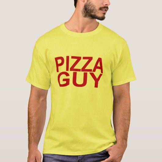 Pizza Guy Red T-shirt (Voorkant)