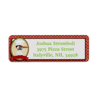 Pizza Guy retour adreslabels Etiket
