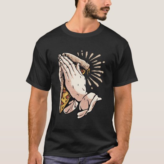 Pizza Handen T-shirt (Voorkant)