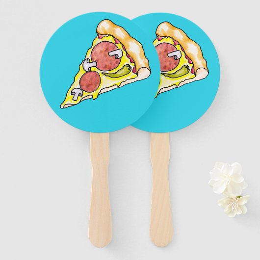 Pizza Handwaaier (Voorkant en achterkant)