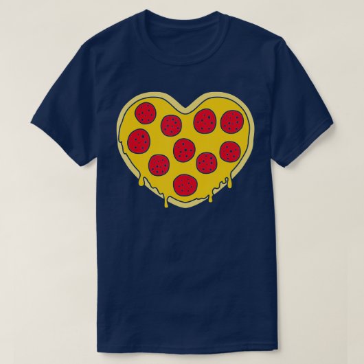 Pizza hart t-shirt (Design voorkant)