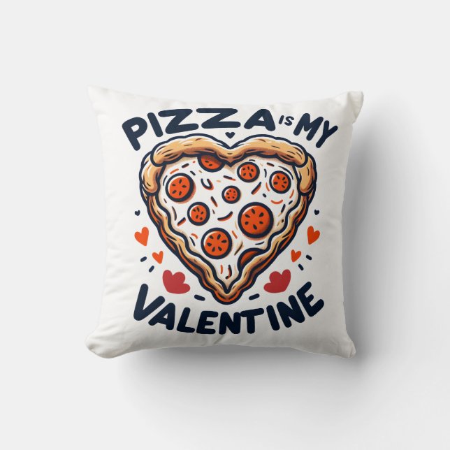 Pizza Hart Valentijn Kussen (Voorkant)