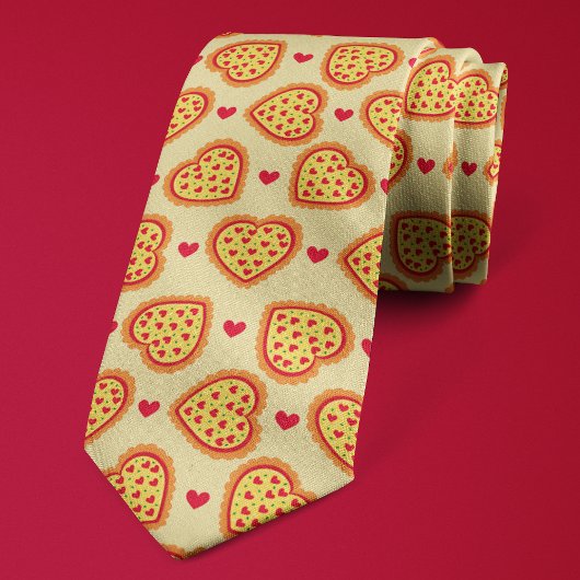 Pizza Hartjes Schattig Leuk Pizza Liefhebber Stropdas