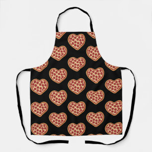 Pizza hartvormig leuk Valentijnsdag Schort