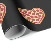 Pizza hartvormige Schattigee Valentijnsdag Cadeaupapier (Rol Hoek)