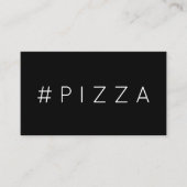 #PIZZA hashtag loyaliteitspunkkaart Klantenkaartje (Voorkant)