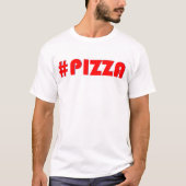 Pizza (hashtag) t-shirt (Voorkant)