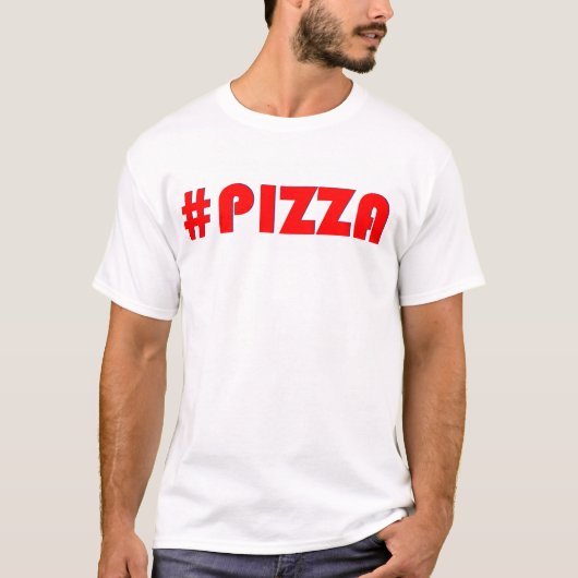 Pizza (hashtag) t-shirt (Voorkant)