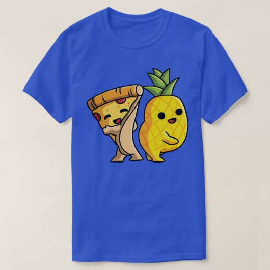 Pizza Hawaii koppels dansen Pineapple en Pizza L T-shirt (Design voorkant)