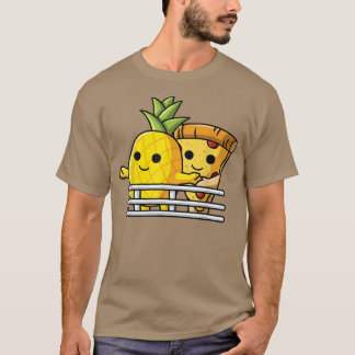 Pizza Hawaii overheerst de ananas van de sse en de T-shirt