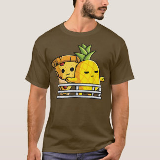 Pizza Hawaii overheerst de ananas van de sse en de T-shirt
