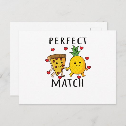 Pizza Hawaii Pineapple Pizza Food Briefkaart (Voorkant / Achterkant)