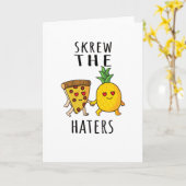 Pizza Hawaii Pineapple Pizza Food Kaart (Gele Bloem)