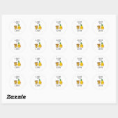 Pizza Hawaii Pineapple Pizza Food Ronde Sticker (Vel)