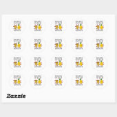 Pizza Hawaii Pineapple Pizza Food Ronde Sticker (Vel)