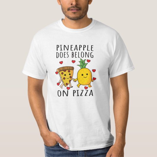 Pizza Hawaii Pineapple Pizza Food T-shirt (Voorkant)
