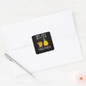 Pizza Hawaii Pineapple Pizza Food Vierkante Sticker (Envelop)