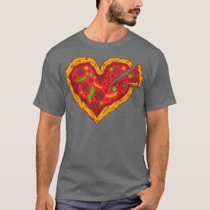 Pizza Heart Humor Italy Dish Pizza Food Lover me T-shirt