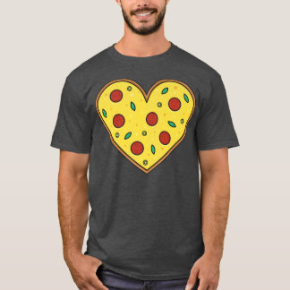 Pizza Heart Love Pizza Foodie Top Mannen Vrouwen K
