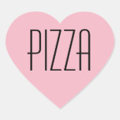 Pizza Heart Sticker (Voorkant)