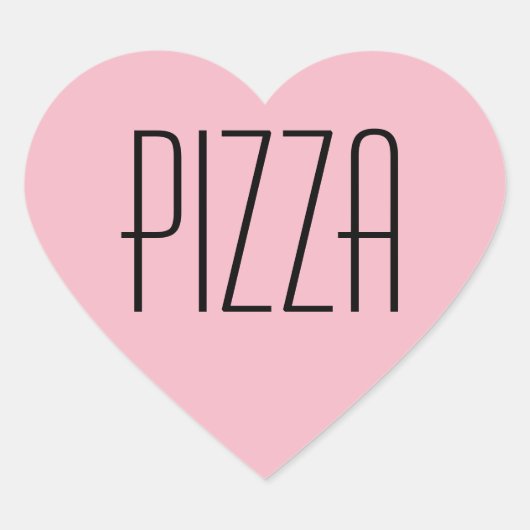 Pizza Heart Sticker (Voorkant)