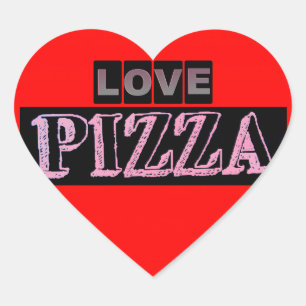 Pizza Heart Sticker