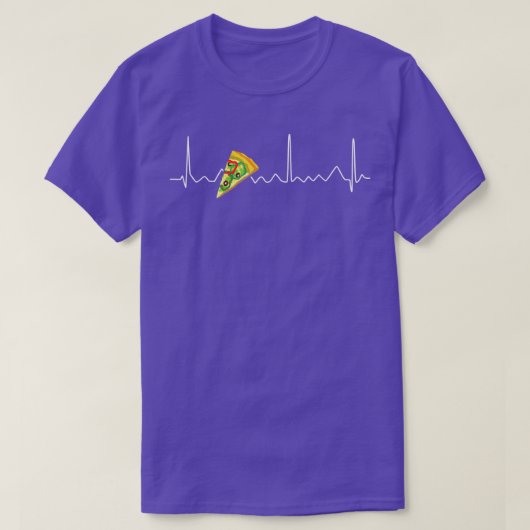 Pizza Heartbeat Funny Design for Pizza Lovers 1671 T-shirt (Design voorkant)