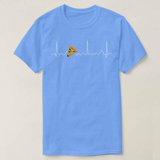 Pizza Heartbeat Funny Design for Pizza Lovers 1672 T-shirt (Design voorkant)