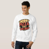 Pizza Heeft Dit Lichaam Gebouwd Trui (Voorkant volledig)