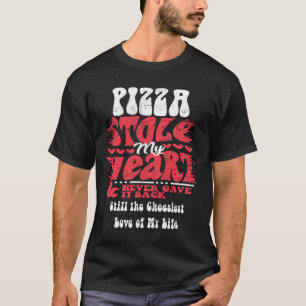 Pizza heeft mijn hart gestolen ~ Grappige Valentij T-shirt