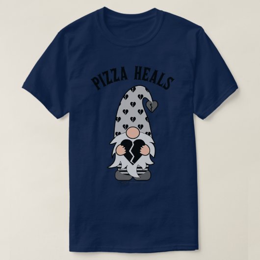 Pizza heelt antivalentijnsdag genoom 3261 t-shirt (Design voorkant)