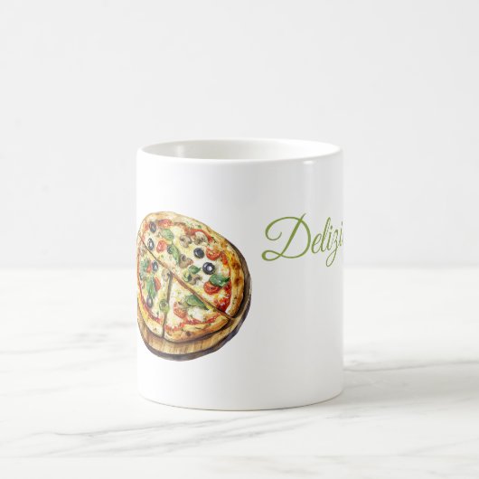 Pizza Heerlijk (lekker) Koffiemok (Center)