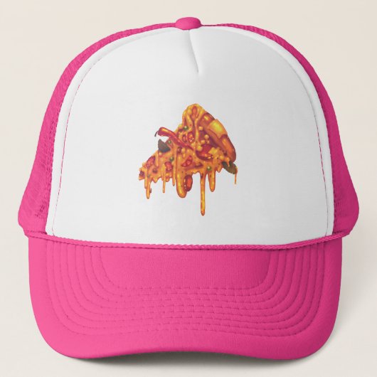 Pizza honkbalhoed trucker pet (Voorkant)