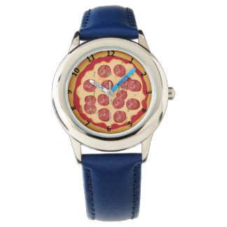 Pizza horloge met cijfers