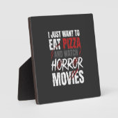 Pizza Horror Films Halloween Ontwerp_1 Fotoplaat (Voorkant)