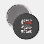 Pizza Horror Films Halloween Ontwerp_1 Magneet (Voorkant / Achterkant)